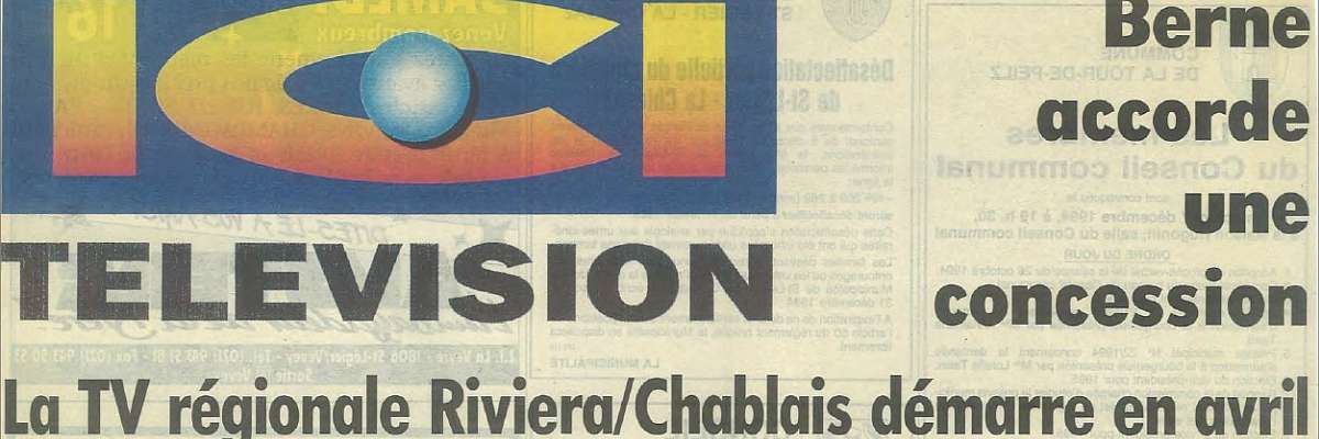 La TV régionale Riviera-Chablais démarre en avril