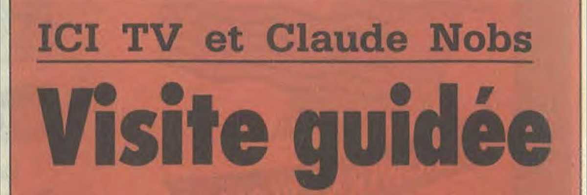ICI TV et Claude Nobs