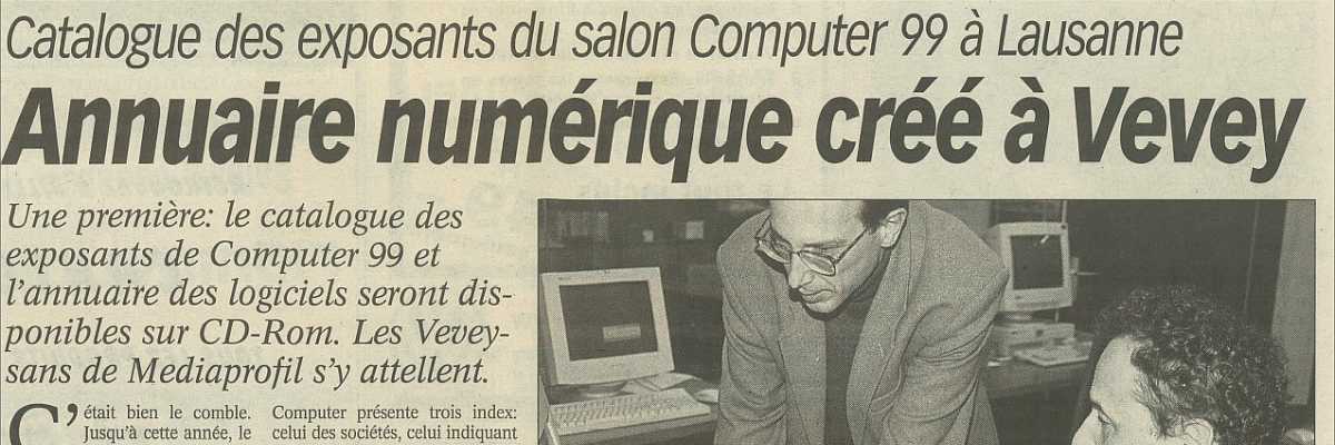 Catalogue des exposants du salon Computer 99 à Lausanne