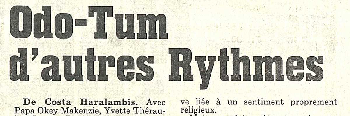 Odo-Toum d'autres rythmes