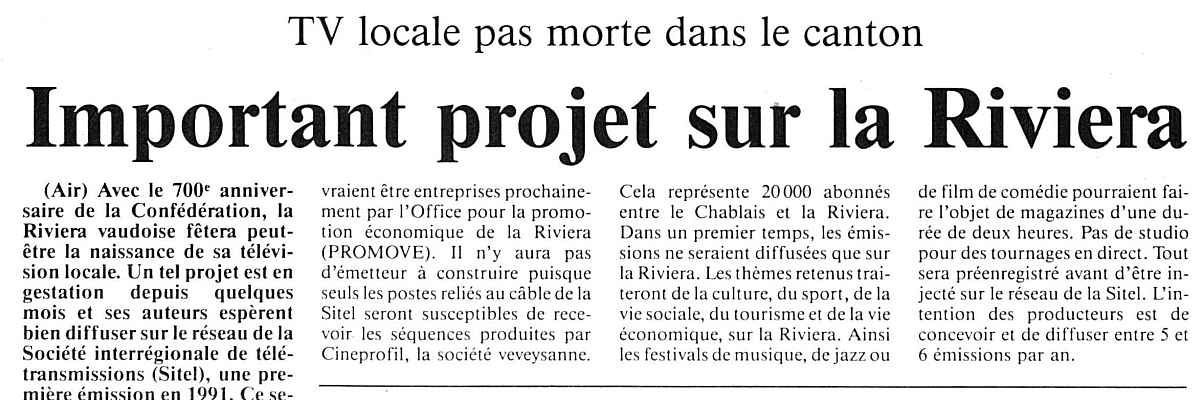 Important projet sur la Riviera